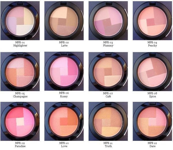 KIT com 5 Blush Mosaico NYX